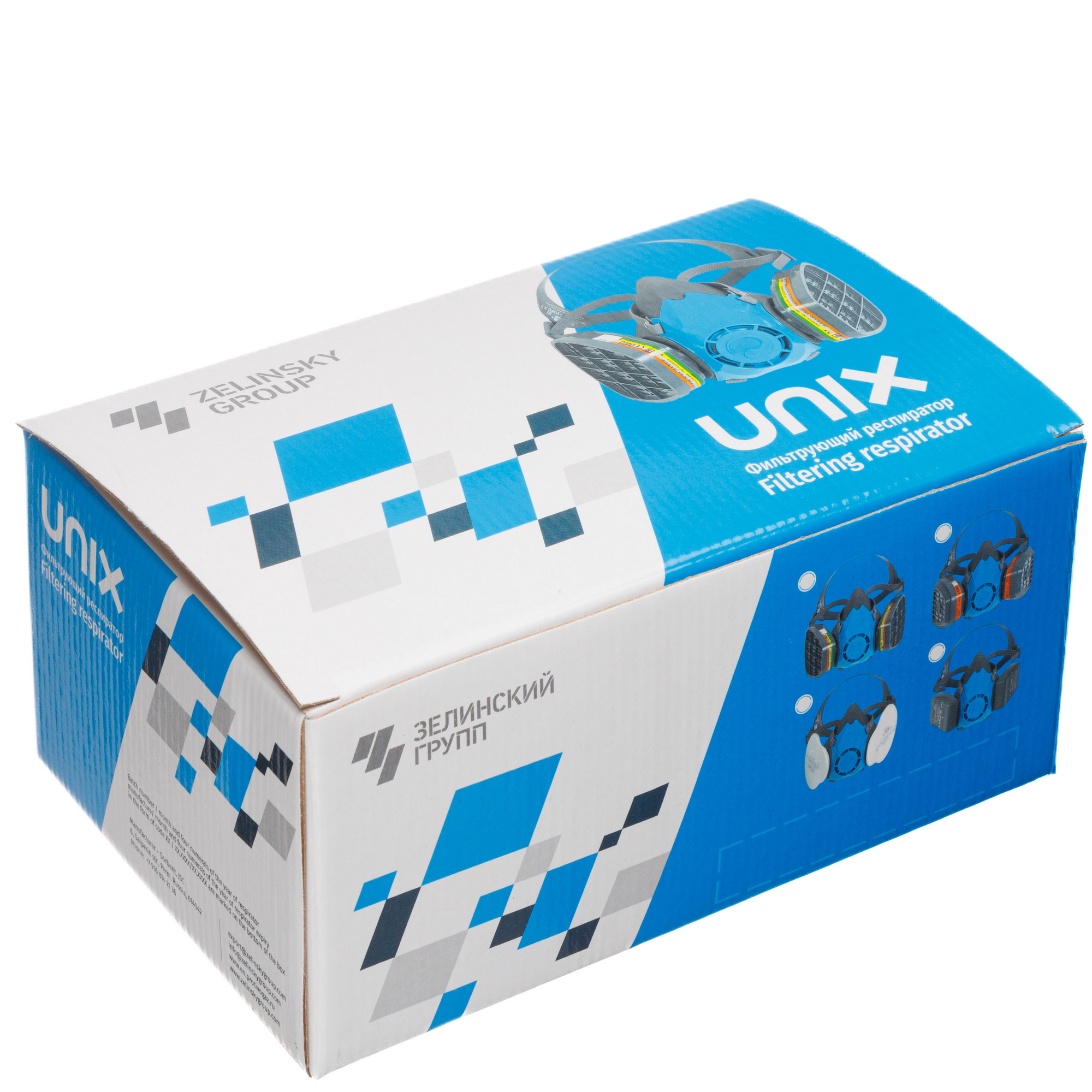 картинка Респиратор фильтрующий UNIX 2100 марки А1В1Е1К1+Р2 ТУ 2568-610-05795731-2013(2 рост) 